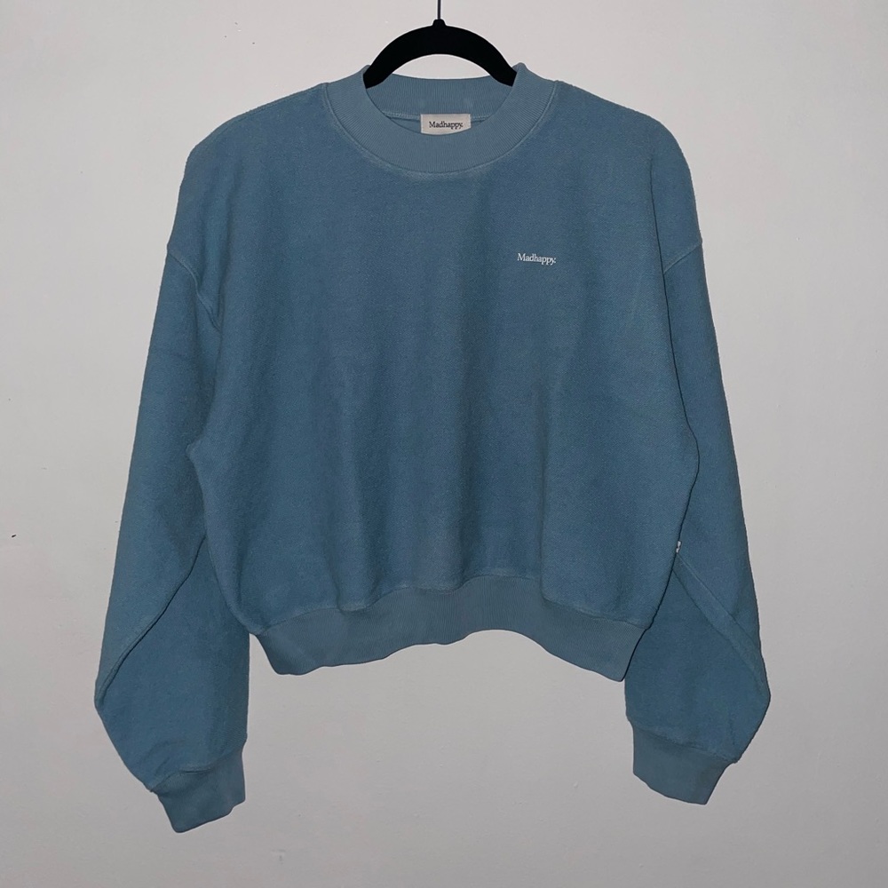 Baby blue Madhappy reverse crewneck